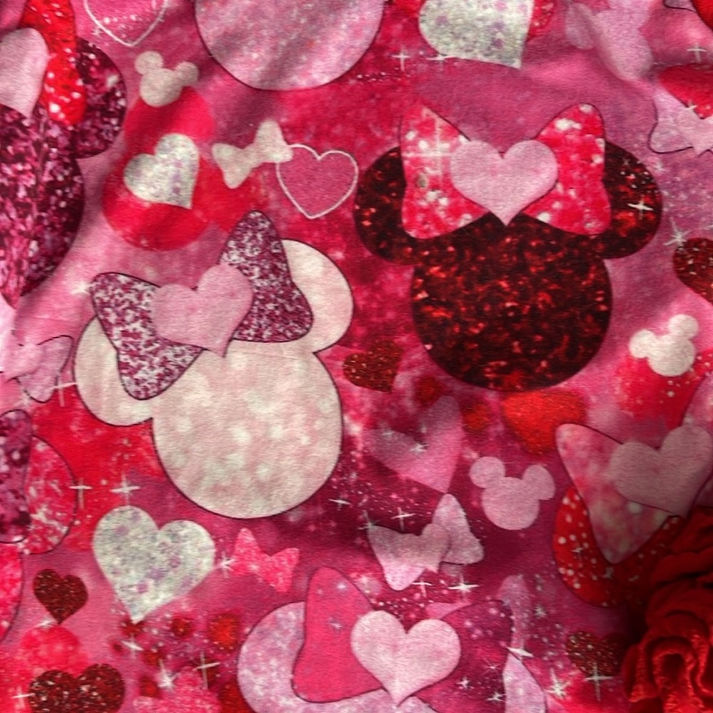 Minnie Hearts Ruffled Baseball Top - Picture 2 of 4
